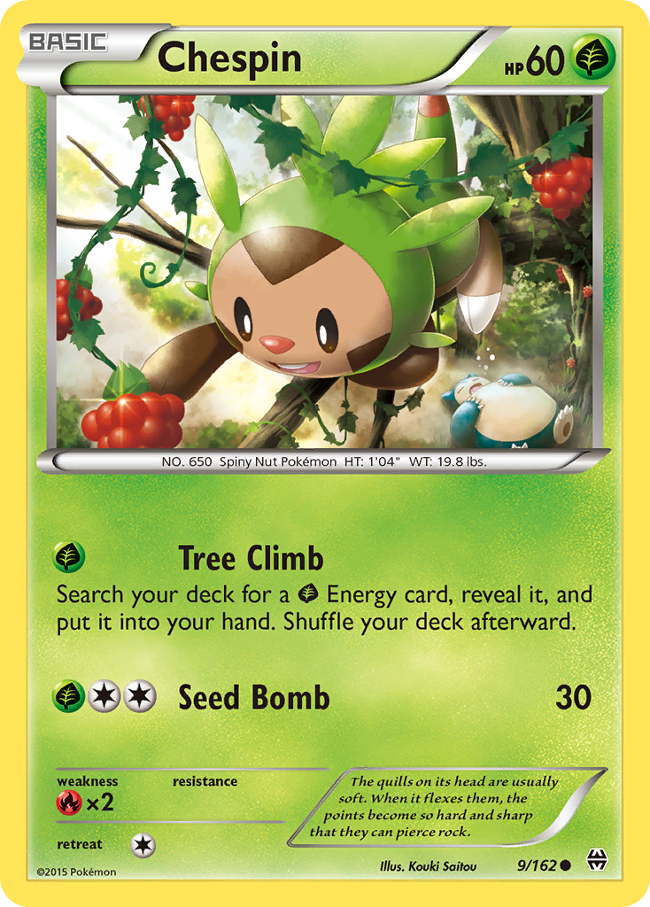 Chespin (9/162) [XY: BREAKthrough] | Tables and Towers