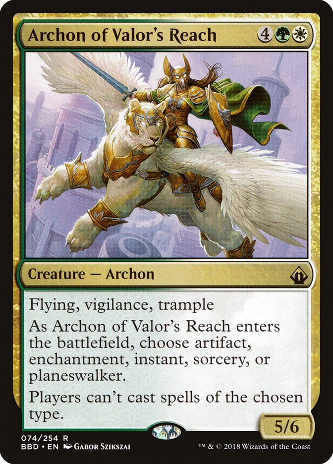 Archon of Valor's Reach [Battlebond] | Tables and Towers