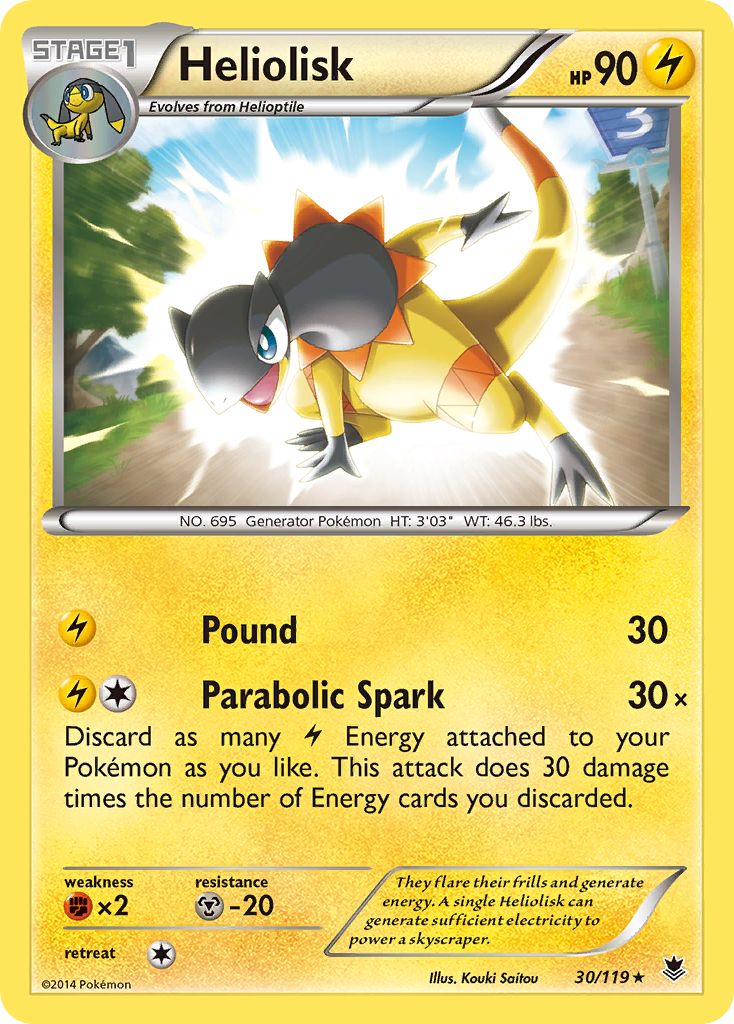 Heliolisk (30/119) [XY: Phantom Forces] | Tables and Towers