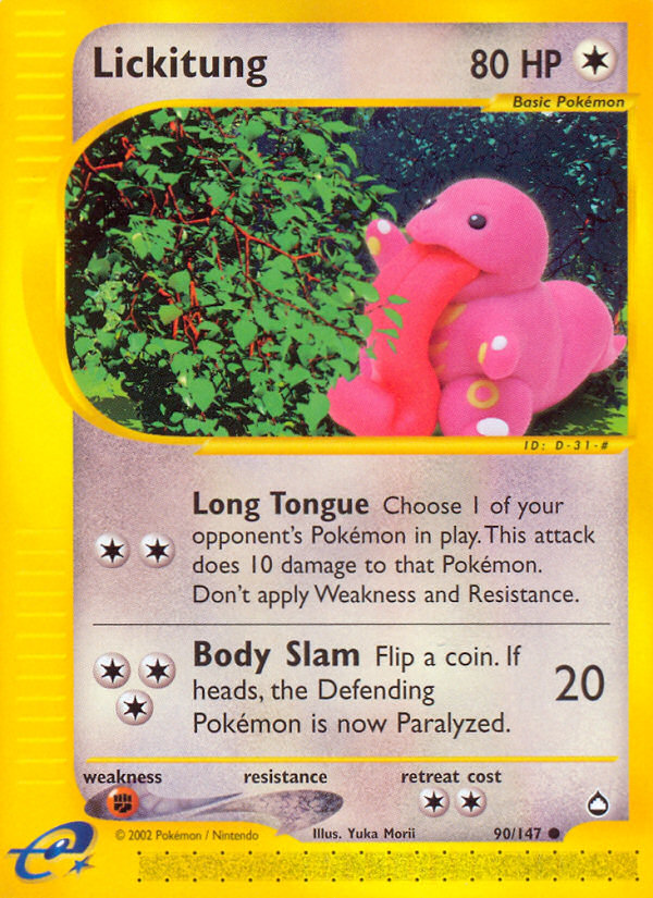 Lickitung (90/147) [Aquapolis] | Tables and Towers