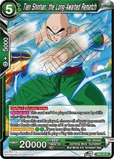 Tien Shinhan, the Long-Awaited Rematch (EB1-027) [Battle Evolution Booster] | Tables and Towers