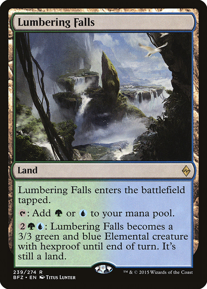 Lumbering Falls [Battle for Zendikar] | Tables and Towers