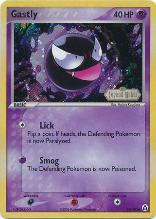 Gastly (52/92) (Stamped) [EX: Legend Maker] | Tables and Towers