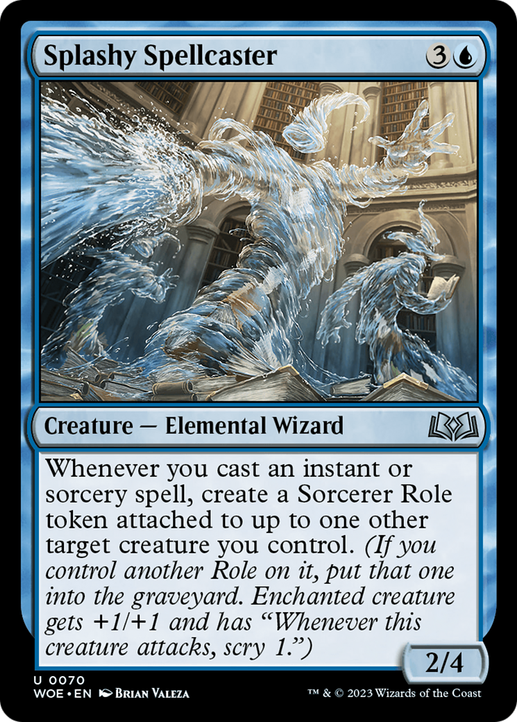 Splashy Spellcaster [Wilds of Eldraine] | Tables and Towers