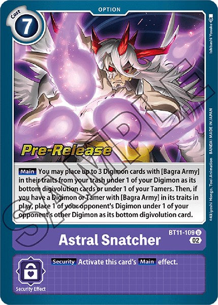 Astral Snatcher [BT11-109] [Dimensional Phase Pre-Release Promos] | Tables and Towers