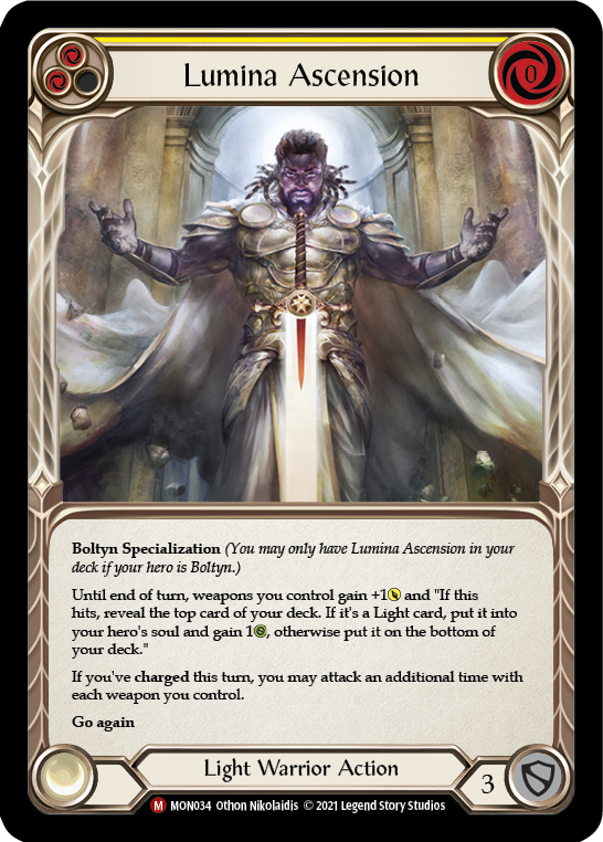 Lumina Ascension [MON034-RF] (Monarch)  1st Edition Rainbow Foil | Tables and Towers