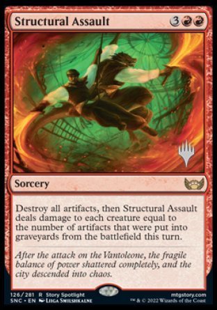 Structural Assault (Promo Pack) [Streets of New Capenna Promos] | Tables and Towers