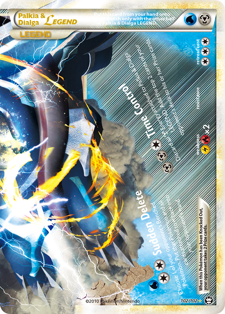 Palkia & Dialga LEGEND (102/102) [HeartGold & SoulSilver: Triumphant] | Tables and Towers