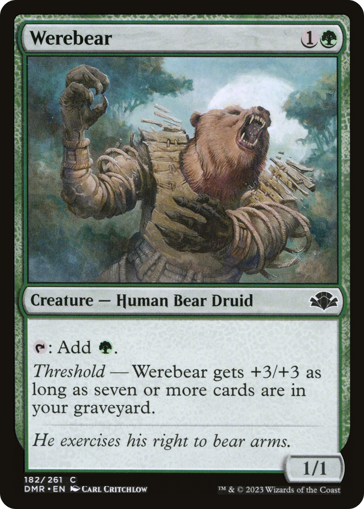 Werebear [Dominaria Remastered] | Tables and Towers