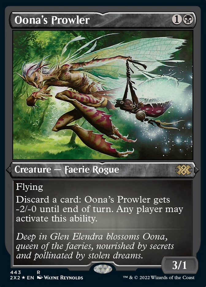 Oona's Prowler (Foil Etched) [Double Masters 2022] | Tables and Towers