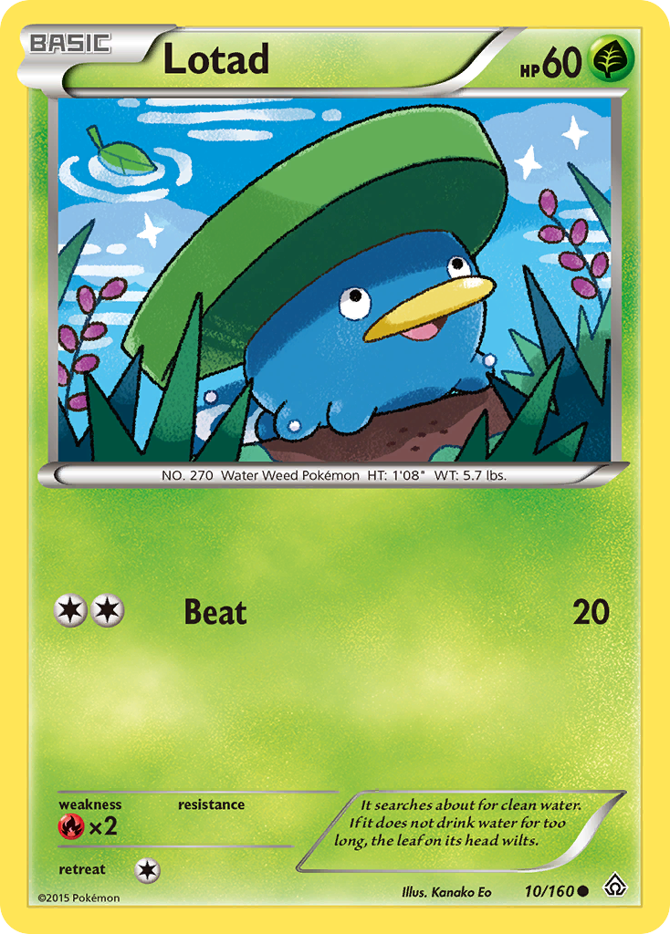 Lotad (10/160) [XY: Primal Clash] | Tables and Towers