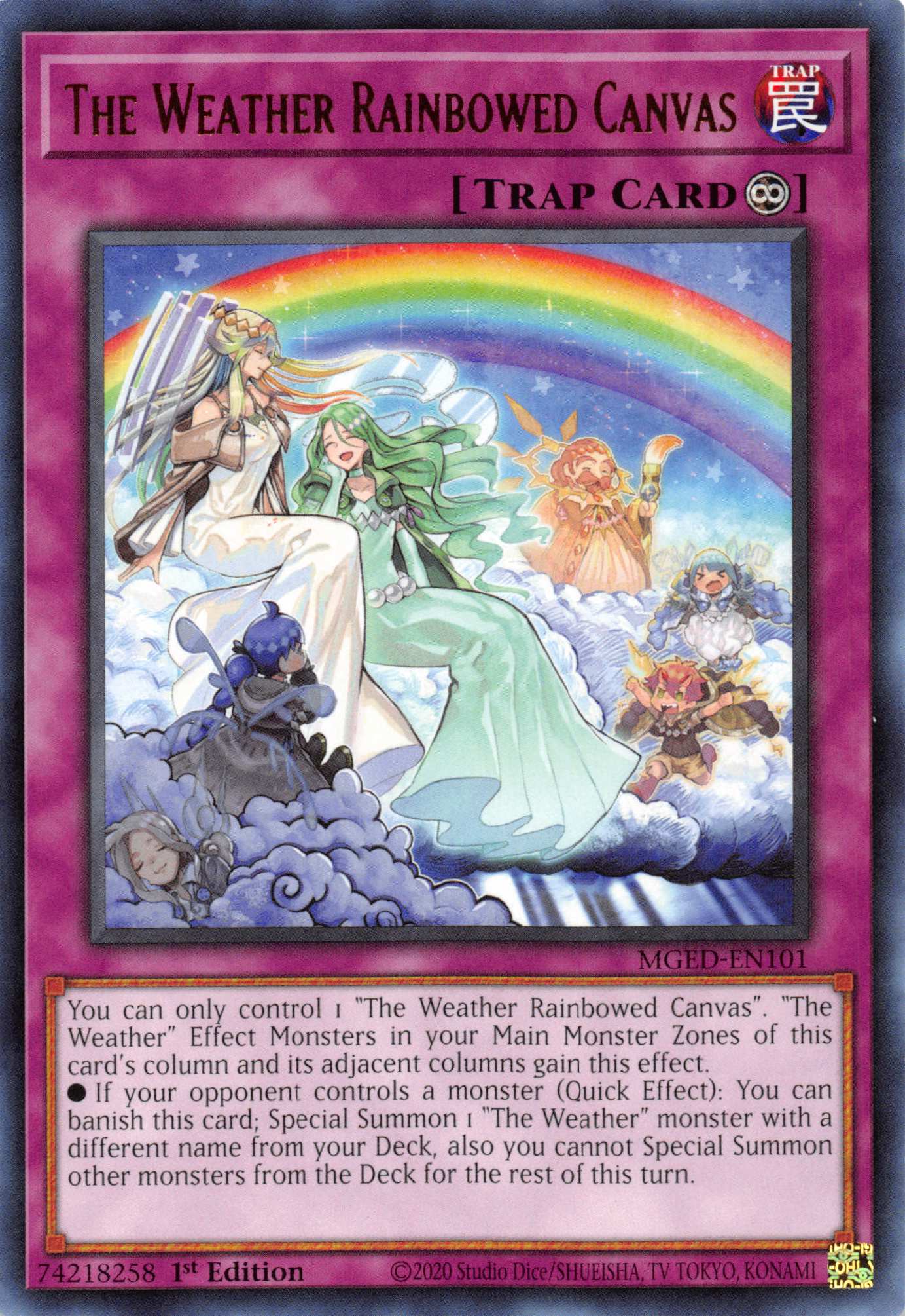 The Weather Rainbowed Canvas [MGED-EN101] Rare | Tables and Towers