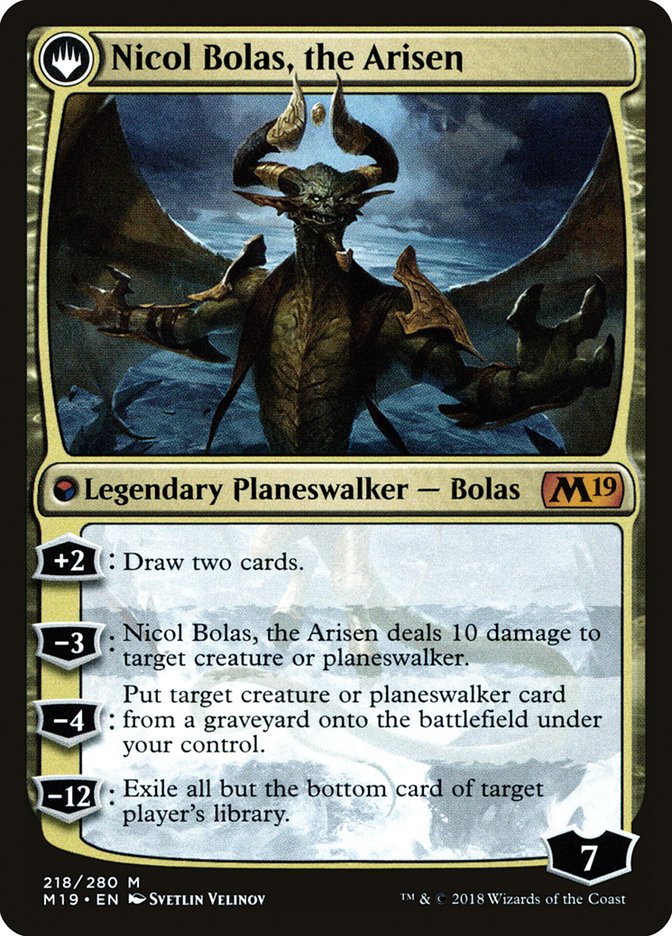 Nicol Bolas, the Ravager // Nicol Bolas, the Arisen [Core Set 2019 Prerelease Promos] | Tables and Towers