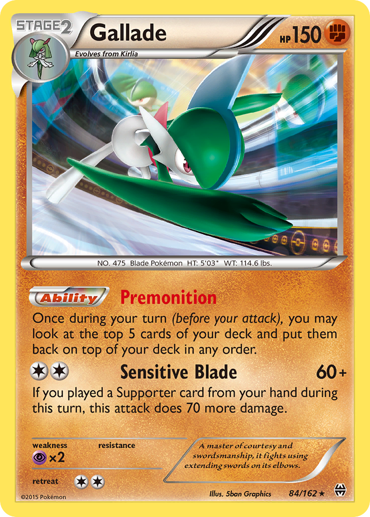 Gallade (84/162) [XY: BREAKthrough] | Tables and Towers