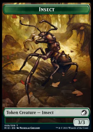 Insect Token [Innistrad: Midnight Hunt Tokens] | Tables and Towers