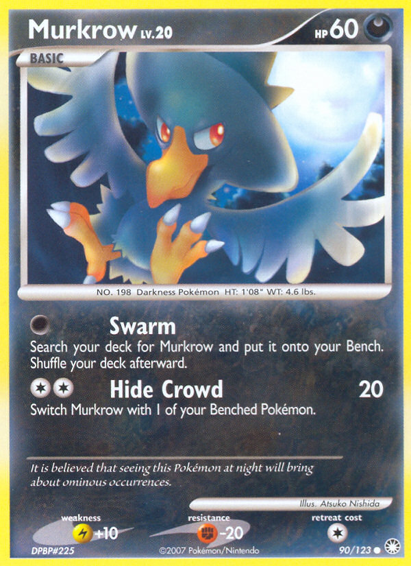 Murkrow (90/123) [Diamond & Pearl: Mysterious Treasures] | Tables and Towers