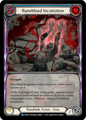 Runeblood Incantation (Blue) [EVR109] (Everfest)  1st Edition Extended Art Rainbow Foil | Tables and Towers