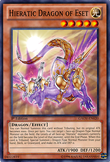 Hieratic Dragon of Eset [GAOV-EN020] Common | Tables and Towers