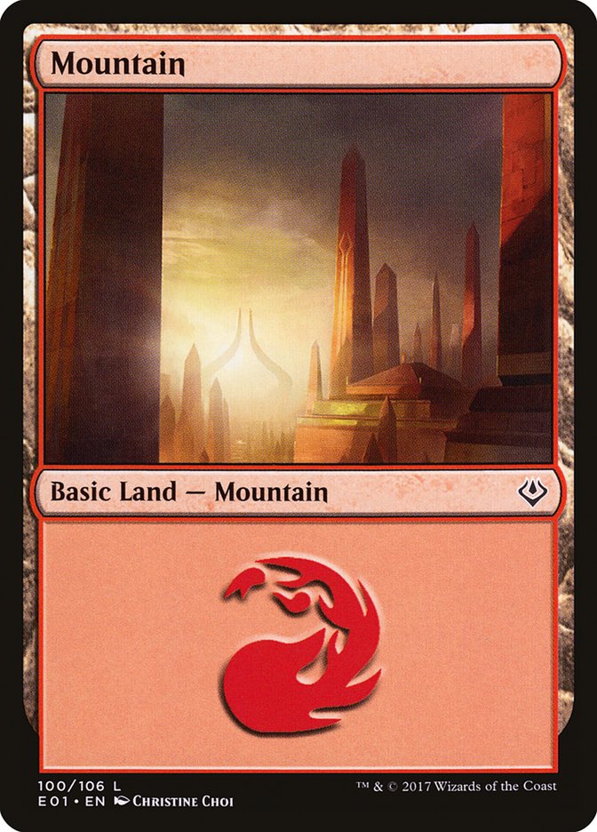 Mountain (100) [Archenemy: Nicol Bolas] | Tables and Towers