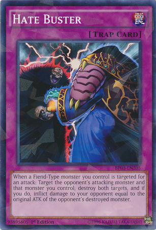 Hate Buster [BP03-EN205] Shatterfoil Rare | Tables and Towers