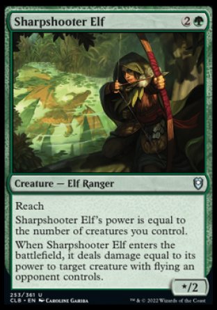 Sharpshooter Elf [Commander Legends: Battle for Baldur's Gate] | Tables and Towers