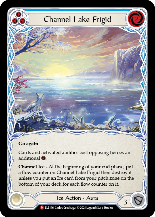 Channel Lake Frigid (Alternate Art) [ELE146] (Tales of Aria)  1st Edition Rainbow Foil | Tables and Towers