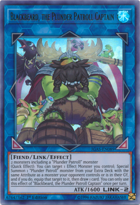 Blackbeard, the Plunder Patroll Captain [IGAS-EN089] Ultra Rare | Tables and Towers