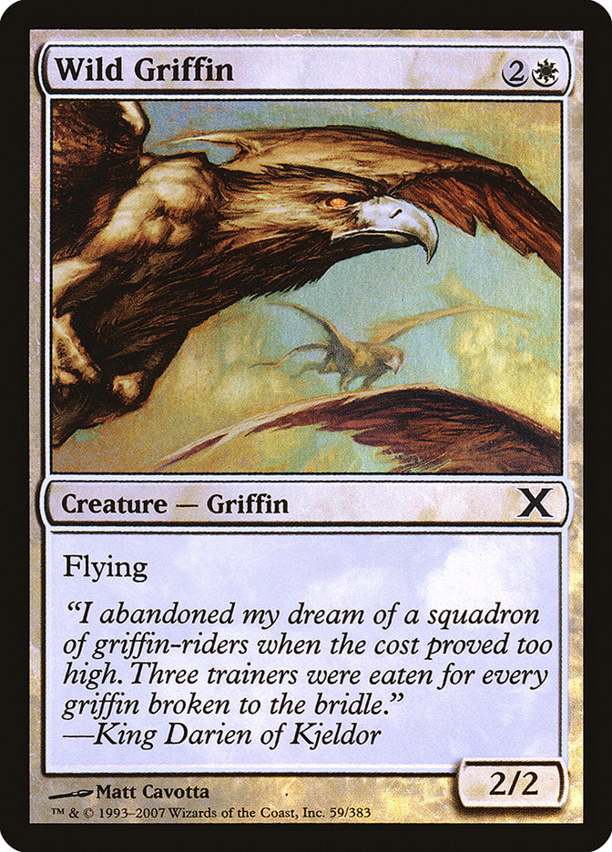 Wild Griffin (Premium Foil) [Tenth Edition] | Tables and Towers