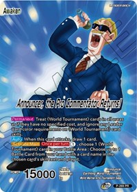 Announcer // Announcer, the Pro Commentator Returns! (P-269) [Vicious Rejuvenation Prerelease Promos] | Tables and Towers