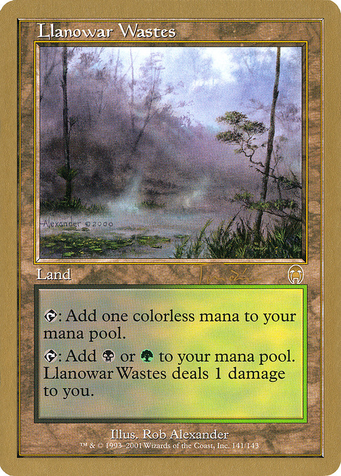 Llanowar Wastes (Jan Tomcani) [World Championship Decks 2001] | Tables and Towers