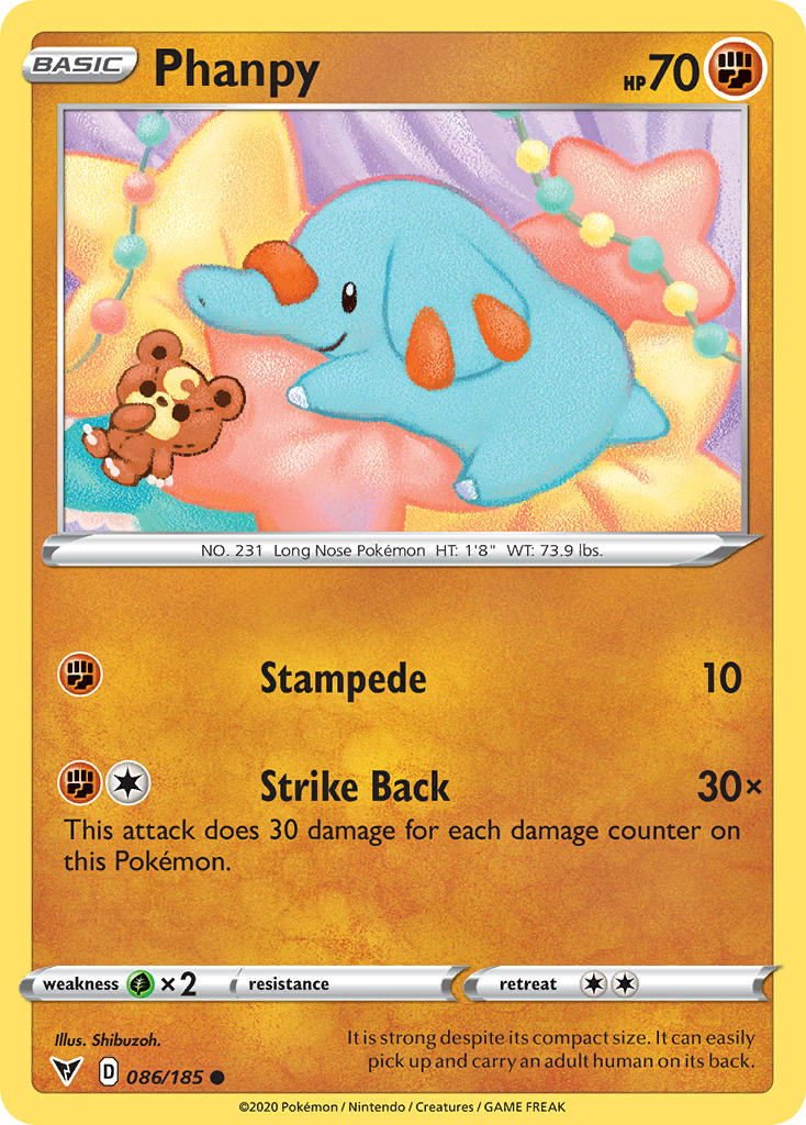 Phanpy (086/185) [Sword & Shield: Vivid Voltage] | Tables and Towers