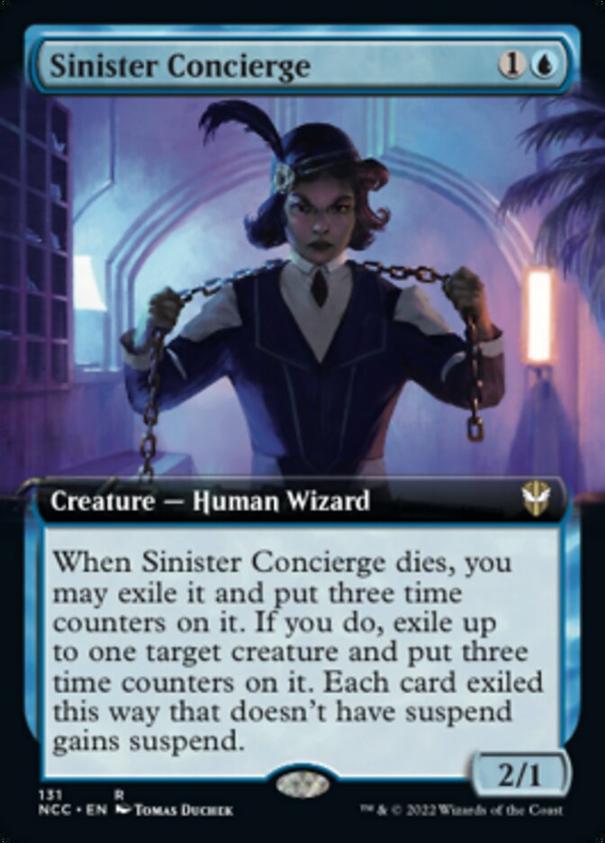 Sinister Concierge (Extended Art) [Streets of New Capenna Commander] | Tables and Towers