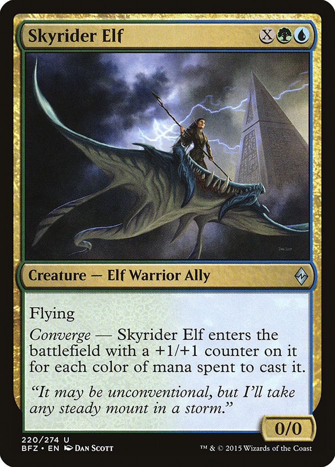 Skyrider Elf [Battle for Zendikar] | Tables and Towers