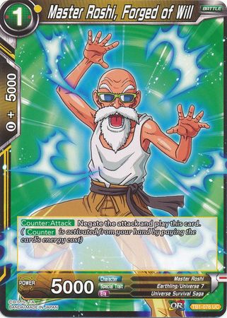 Master Roshi, Forged of Will (TB1-076) [The Tournament of Power] | Tables and Towers