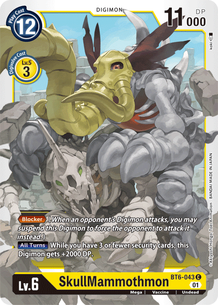 SkullMammothmon [BT6-043] [Double Diamond] | Tables and Towers