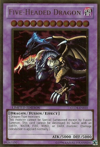 Five-Headed Dragon [GLD4-EN031] Gold Rare | Tables and Towers