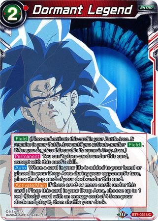 Dormant Legend (BT7-022) [Assault of the Saiyans] | Tables and Towers