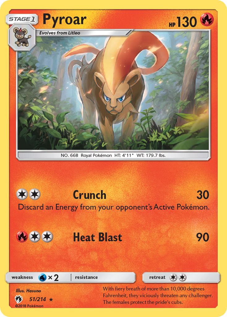 Pyroar (51/214) [Sun & Moon: Lost Thunder] | Tables and Towers