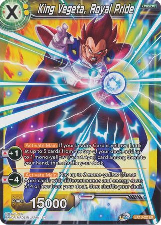 King Vegeta, Royal Pride (EX13-22) [Special Anniversary Set 2020] | Tables and Towers