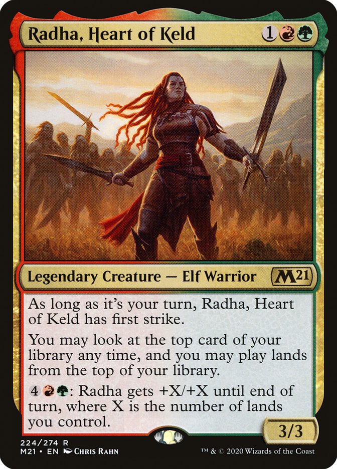 Radha, Heart of Keld [Core Set 2021] | Tables and Towers