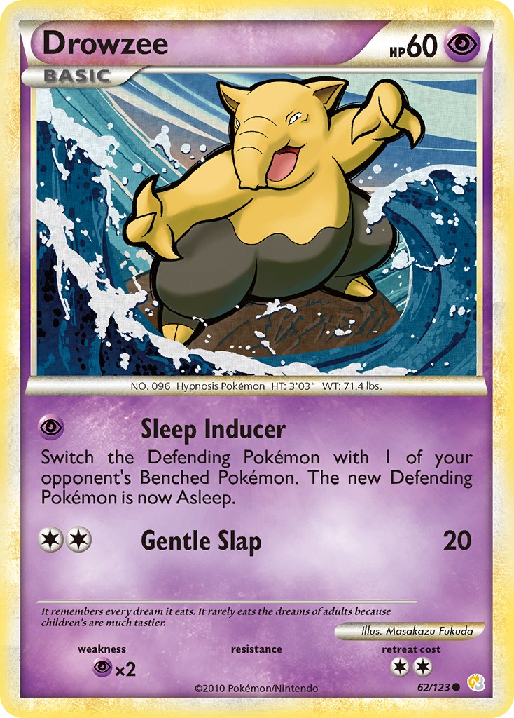 Drowzee (62/123) [HeartGold & SoulSilver: Base Set] | Tables and Towers