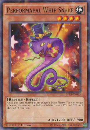 Performapal Whip Snake [SP15-EN013] Shatterfoil Rare | Tables and Towers