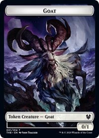 Goat // Human Soldier Double-Sided Token [Theros Beyond Death Tokens] | Tables and Towers