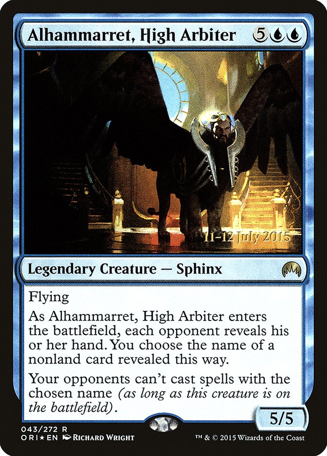 Alhammarret, High Arbiter [Magic Origins Prerelease Promos] | Tables and Towers