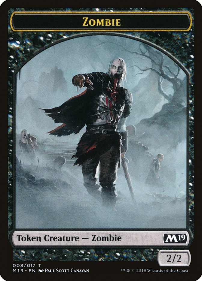 Zombie Token [Core Set 2019 Tokens] | Tables and Towers