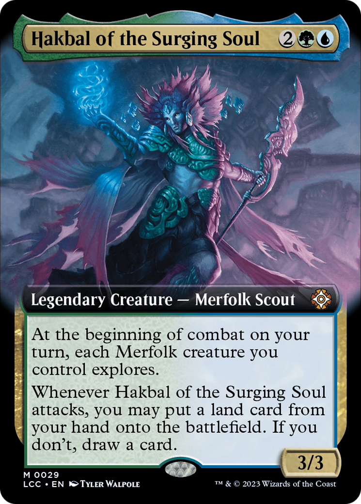 Hakbal of the Surging Soul (Extended Art) [The Lost Caverns of Ixalan Commander] | Tables and Towers