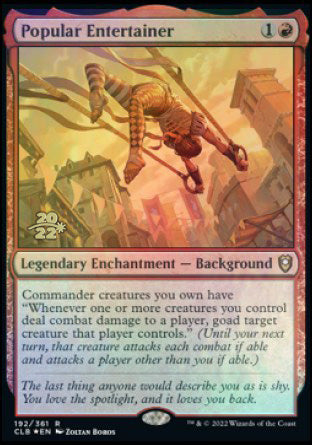 Popular Entertainer [Commander Legends: Battle for Baldur's Gate Prerelease Promos] | Tables and Towers