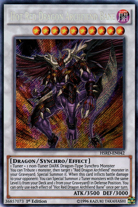 Hot Red Dragon Archfiend Bane [HSRD-EN042] Secret Rare | Tables and Towers