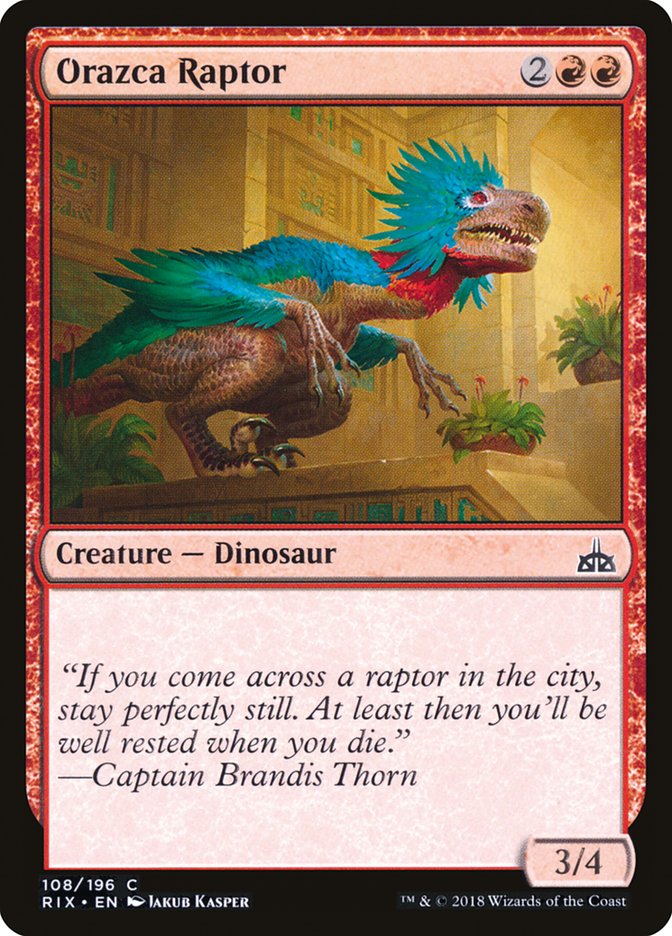 Orazca Raptor [Rivals of Ixalan] | Tables and Towers