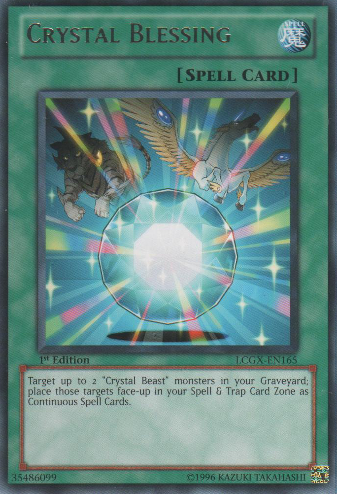 Crystal Blessing [LCGX-EN165] Rare | Tables and Towers